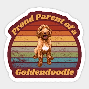 Proud Parent of a Goldendoodle Sticker